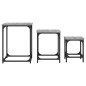 vidaXL Satztische 3 Stk. Grau Sonoma Holzwerkstoff vidaXL Satztische 3 Stk. Grau Sonoma Holzwerkstoff