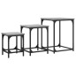 vidaXL Satztische 3 Stk. Grau Sonoma Holzwerkstoff vidaXL Satztische 3 Stk. Grau Sonoma Holzwerkstoff