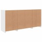 vidaXL Sideboard mit LED-Leuchten Weiß 142,5x37x67 cm vidaXL Sideboard mit LED-Leuchten Weiß 142,5x37x67 cm
