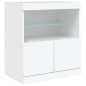 vidaXL Sideboard mit LED-Leuchten Weiß 142,5x37x67 cm vidaXL Sideboard mit LED-Leuchten Weiß 142,5x37x67 cm