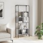 vidaXL Bücherregal 5 Böden Grau Sonoma 76x33x188,5 cm Holzwerkstoff vidaXL Bücherregal 5 Böden Grau Sonoma 76x33x188,5 cm Holzwerkstoff