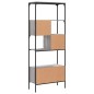 vidaXL Bücherregal 5 Böden Grau Sonoma 76x33x188,5 cm Holzwerkstoff vidaXL Bücherregal 5 Böden Grau Sonoma 76x33x188,5 cm Holzwerkstoff