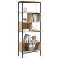 vidaXL Bücherregal 5 Böden Sonoma-Eiche 76x33x188,5 cm Holzwerkstoff vidaXL Bücherregal 5 Böden Sonoma-Eiche 76x33x188,5 cm Holzwerkstoff