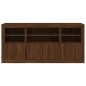 vidaXL Sideboard mit LED-Leuchten Braun Eichen-Optik 142,5x37x67 cm vidaXL Sideboard mit LED-Leuchten Braun Eichen-Optik 142,5x37x67 cm