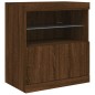 vidaXL Sideboard mit LED-Leuchten Braun Eichen-Optik 142,5x37x67 cm vidaXL Sideboard mit LED-Leuchten Braun Eichen-Optik 142,5x37x67 cm