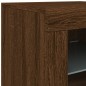 vidaXL Sideboard mit LED-Leuchten Braun Eichen-Optik 142,5x37x67 cm vidaXL Sideboard mit LED-Leuchten Braun Eichen-Optik 142,5x37x67 cm