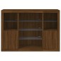 vidaXL Sideboards mit LED-Leuchten 3 Stk. Braun Eichen-Optik vidaXL Sideboards mit LED-Leuchten 3 Stk. Braun Eichen-Optik