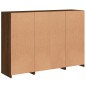 vidaXL Sideboards mit LED-Leuchten 3 Stk. Braun Eichen-Optik vidaXL Sideboards mit LED-Leuchten 3 Stk. Braun Eichen-Optik