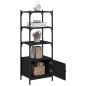 vidaXL Bücherregal 3 Fächer Schwarz 41x30x109,5 cm Holzwerkstoff vidaXL Bücherregal 3 Fächer Schwarz 41x30x109,5 cm Holzwerkstoff