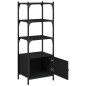 vidaXL Bücherregal 3 Fächer Schwarz 41x30x109,5 cm Holzwerkstoff vidaXL Bücherregal 3 Fächer Schwarz 41x30x109,5 cm Holzwerkstoff