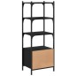 vidaXL Bücherregal 3 Fächer Schwarz 41x30x109,5 cm Holzwerkstoff vidaXL Bücherregal 3 Fächer Schwarz 41x30x109,5 cm Holzwerkstoff