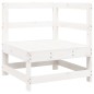 vidaXL 6-tlg. Garten-Lounge-Set Weiß Massivholz Kiefer vidaXL 6-tlg. Garten-Lounge-Set Weiß Massivholz Kiefer