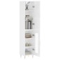Highboard Hochglanz-Weiß 34,5x34x180 cm Holzwerkstoff Highboard Hochglanz-Weiß 34,5x34x180 cm Holzwerkstoff