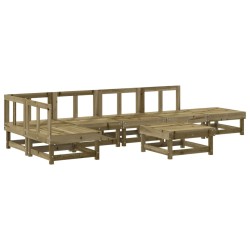 vidaXL 7-tlg. Garten-Lounge-Set Kiefernholz Imprägniert