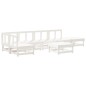 vidaXL 7-tlg. Garten-Lounge-Set Weiß Massivholz Kiefer vidaXL 7-tlg. Garten-Lounge-Set Weiß Massivholz Kiefer