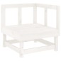 vidaXL 7-tlg. Garten-Lounge-Set Weiß Massivholz Kiefer vidaXL 7-tlg. Garten-Lounge-Set Weiß Massivholz Kiefer