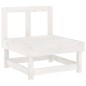 vidaXL 7-tlg. Garten-Lounge-Set Weiß Massivholz Kiefer vidaXL 7-tlg. Garten-Lounge-Set Weiß Massivholz Kiefer