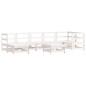 vidaXL 8-tlg. Garten-Lounge-Set Weiß Massivholz Kiefer vidaXL 8-tlg. Garten-Lounge-Set Weiß Massivholz Kiefer