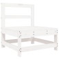 vidaXL 8-tlg. Garten-Lounge-Set Weiß Massivholz Kiefer vidaXL 8-tlg. Garten-Lounge-Set Weiß Massivholz Kiefer