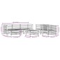 vidaXL 7-tlg. Garten-Lounge-Set Grau Massivholz Kiefer