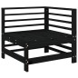 vidaXL 5-tlg. Garten-Lounge-Set Schwarz Massivholz Kiefer vidaXL 5-tlg. Garten-Lounge-Set Schwarz Massivholz Kiefer