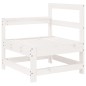 vidaXL 6-tlg. Garten-Lounge-Set Weiß Massivholz Kiefer vidaXL 6-tlg. Garten-Lounge-Set Weiß Massivholz Kiefer