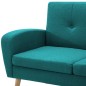 vidaXL Sofa in L-Form Stoffbezug 186 x 136 x 79 cm Grün vidaXL Sofa in L-Form Stoffbezug 186 x 136 x 79 cm Grün