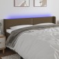 vidaXL LED Kopfteil Dunkelbraun 163x16x78/88 cm Stoff vidaXL LED Kopfteil Dunkelbraun 163x16x78/88 cm Stoff