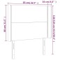 vidaXL LED Kopfteil Hellgrau 83x16x118/128 cm Stoff vidaXL LED Kopfteil Hellgrau 83x16x118/128 cm Stoff