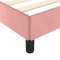 vidaXL Bettgestell mit Kopfteil Rosa 100x200 cm Samt vidaXL Bettgestell mit Kopfteil Rosa 100x200 cm Samt