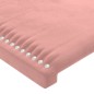 vidaXL Bettgestell mit Kopfteil Rosa 100x200 cm Samt vidaXL Bettgestell mit Kopfteil Rosa 100x200 cm Samt