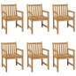 vidaXL 7-tlg. Garten-Essgruppe Massivholz Teak vidaXL 7-tlg. Garten-Essgruppe Massivholz Teak