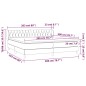 vidaXL Boxspringbett mit Matratze Dunkelbraun 200x200 cm Stoff vidaXL Boxspringbett mit Matratze Dunkelbraun 200x200 cm Stoff