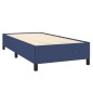 vidaXL Boxspringbett mit Matratze Blau 90x190 cm Stoff vidaXL Boxspringbett mit Matratze Blau 90x190 cm Stoff