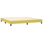 vidaXL Boxspringbett mit Matratze & LED Grün 200x200 cm Stoff vidaXL Boxspringbett mit Matratze & LED Grün 200x200 cm Stoff