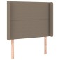 vidaXL Boxspringbett mit Matratze Taupe 90x200 cm Stoff vidaXL Boxspringbett mit Matratze Taupe 90x200 cm Stoff