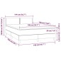 vidaXL Boxspringbett mit Matratze & LED Weiß 140x190 cm Kunstleder vidaXL Boxspringbett mit Matratze & LED Weiß 140x190 cm Kunstleder