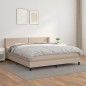 vidaXL Boxspringbett Matratze Cappuccino-Braun 160x200 cm Kunstleder vidaXL Boxspringbett Matratze Cappuccino-Braun 160x200 cm Kunstleder