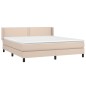 vidaXL Boxspringbett Matratze Cappuccino-Braun 160x200 cm Kunstleder vidaXL Boxspringbett Matratze Cappuccino-Braun 160x200 cm Kunstleder