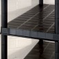 vidaXL Lagerregal mit 5 Böden Schwarz 255x40x185 cm Kunststoff vidaXL Lagerregal mit 5 Böden Schwarz 255x40x185 cm Kunststoff