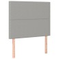 vidaXL Boxspringbett mit Matratze & LED Hellgrau 80x200 cm Stoff vidaXL Boxspringbett mit Matratze & LED Hellgrau 80x200 cm Stoff
