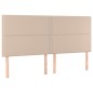 vidaXL Boxspringbett mit Matratze & LED Cappuccino-Braun 160x200cm vidaXL Boxspringbett mit Matratze & LED Cappuccino-Braun 160x200cm