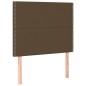 vidaXL Boxspringbett mit Matratze Dunkelbraun 90x200 cm Stoff vidaXL Boxspringbett mit Matratze Dunkelbraun 90x200 cm Stoff