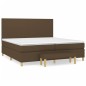 vidaXL Boxspringbett mit Matratze Dunkelbraun 200x200 cm Stoff vidaXL Boxspringbett mit Matratze Dunkelbraun 200x200 cm Stoff