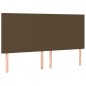 vidaXL Boxspringbett mit Matratze Dunkelbraun 200x200 cm Stoff vidaXL Boxspringbett mit Matratze Dunkelbraun 200x200 cm Stoff