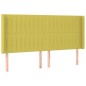 vidaXL Boxspringbett mit Matratze & LED Grün 200x200 cm Stoff vidaXL Boxspringbett mit Matratze & LED Grün 200x200 cm Stoff