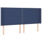 vidaXL Boxspringbett mit Matratze & LED Blau 180x200 cm Stoff vidaXL Boxspringbett mit Matratze & LED Blau 180x200 cm Stoff