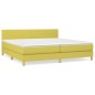 vidaXL Boxspringbett mit Matratze Grün 200x200 cm Stoff vidaXL Boxspringbett mit Matratze Grün 200x200 cm Stoff