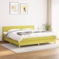 vidaXL Boxspringbett mit Matratze Grün 200x200 cm Stoff vidaXL Boxspringbett mit Matratze Grün 200x200 cm Stoff