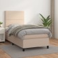 vidaXL Boxspringbett mit Matratze Cappuccino-Braun 80x200cm Kunstleder vidaXL Boxspringbett mit Matratze Cappuccino-Braun 80x200cm Kunstleder